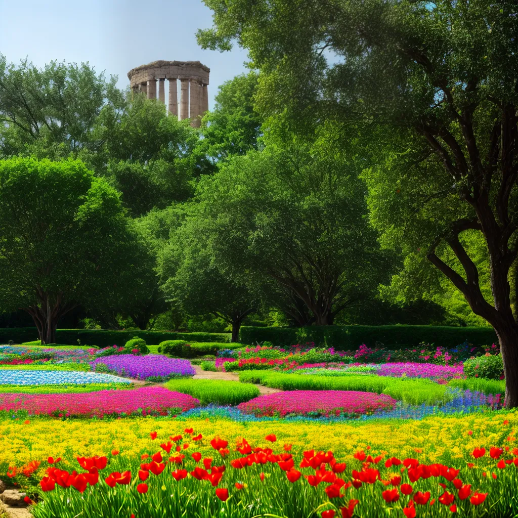 jardim flores ruinas historia