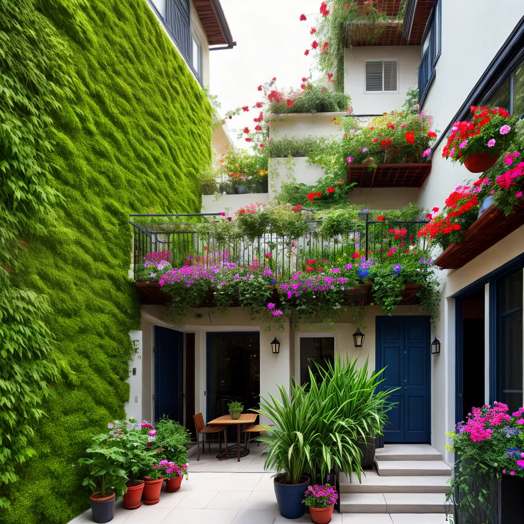 jardim vertical balcone pequeno flores