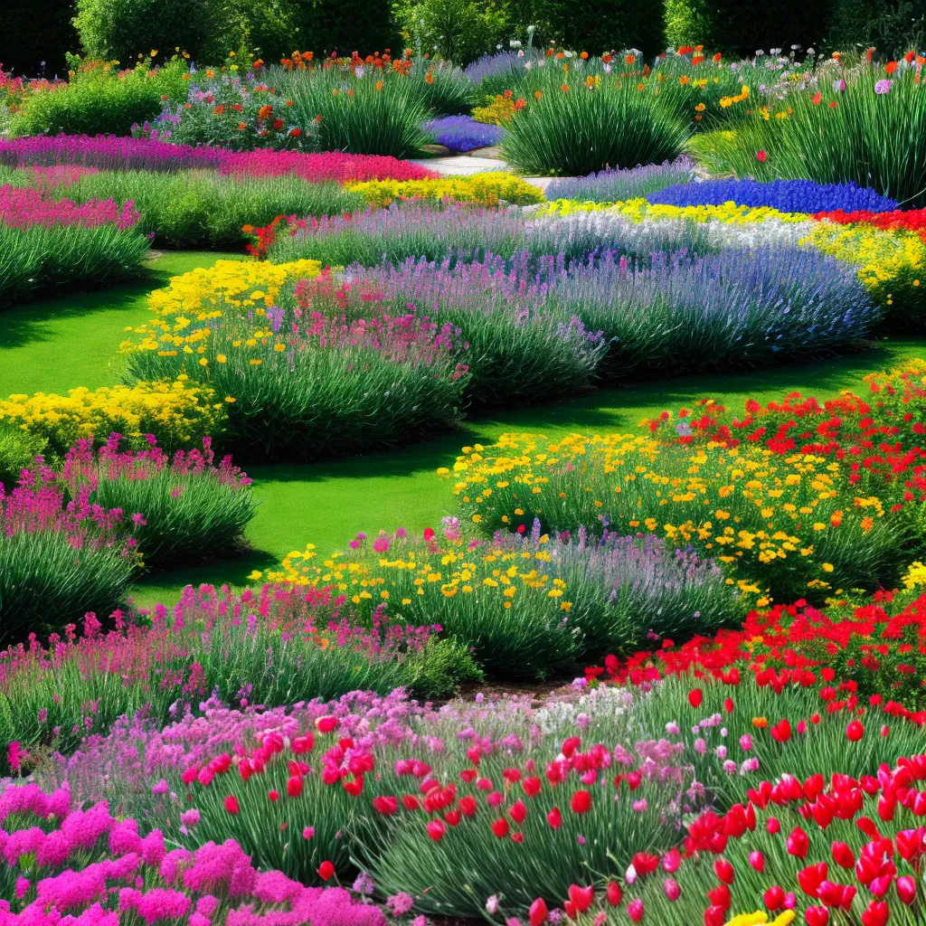 jardim flores perenes coloridas 1