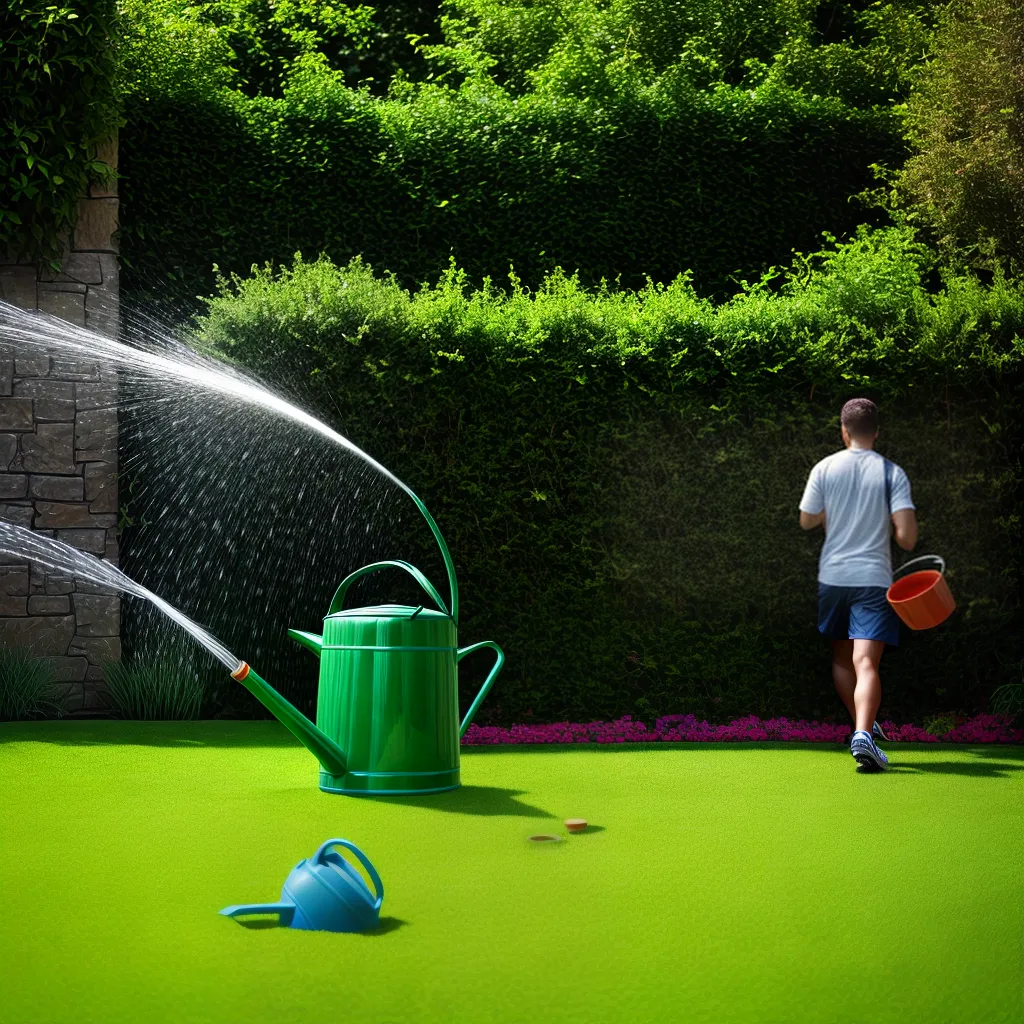 rega jardim verde sol agua conservacao