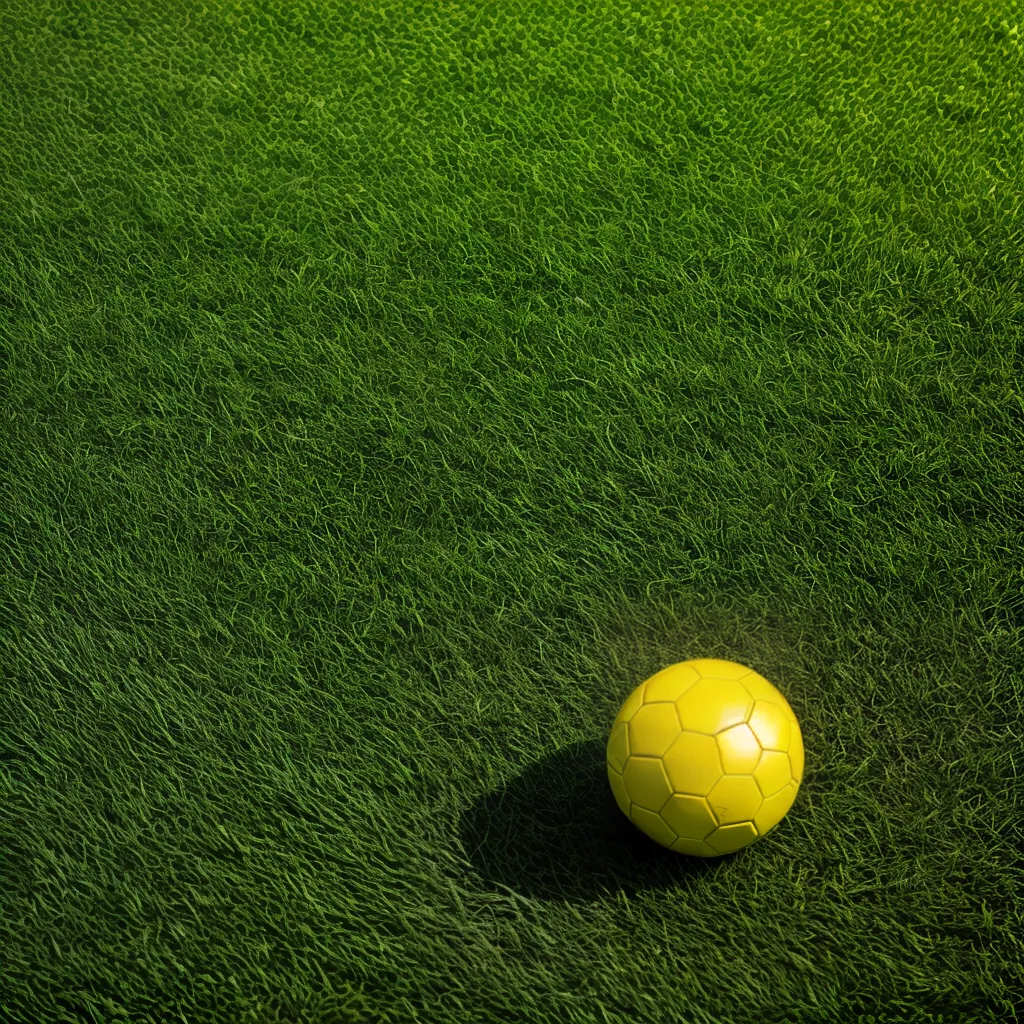 campo futebol verde sol brilho
