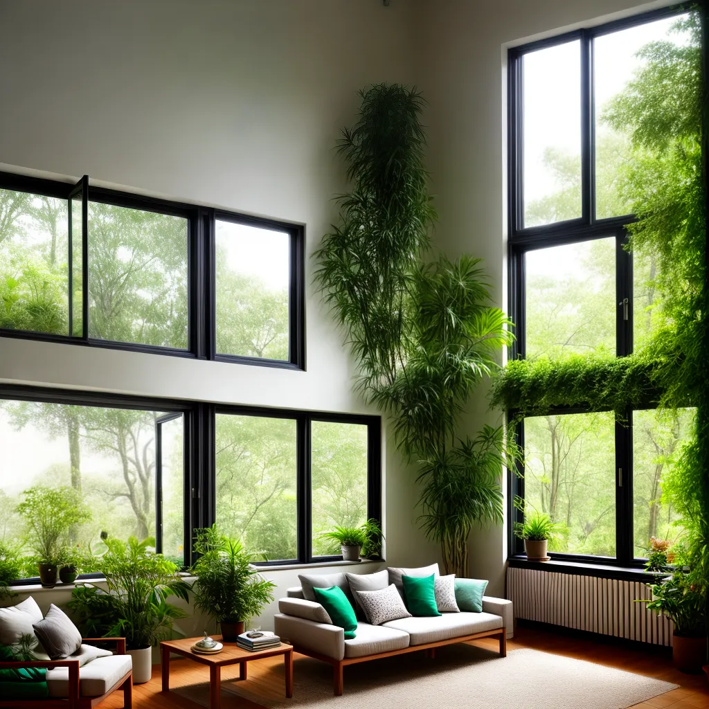 sala jardim verde harmonia