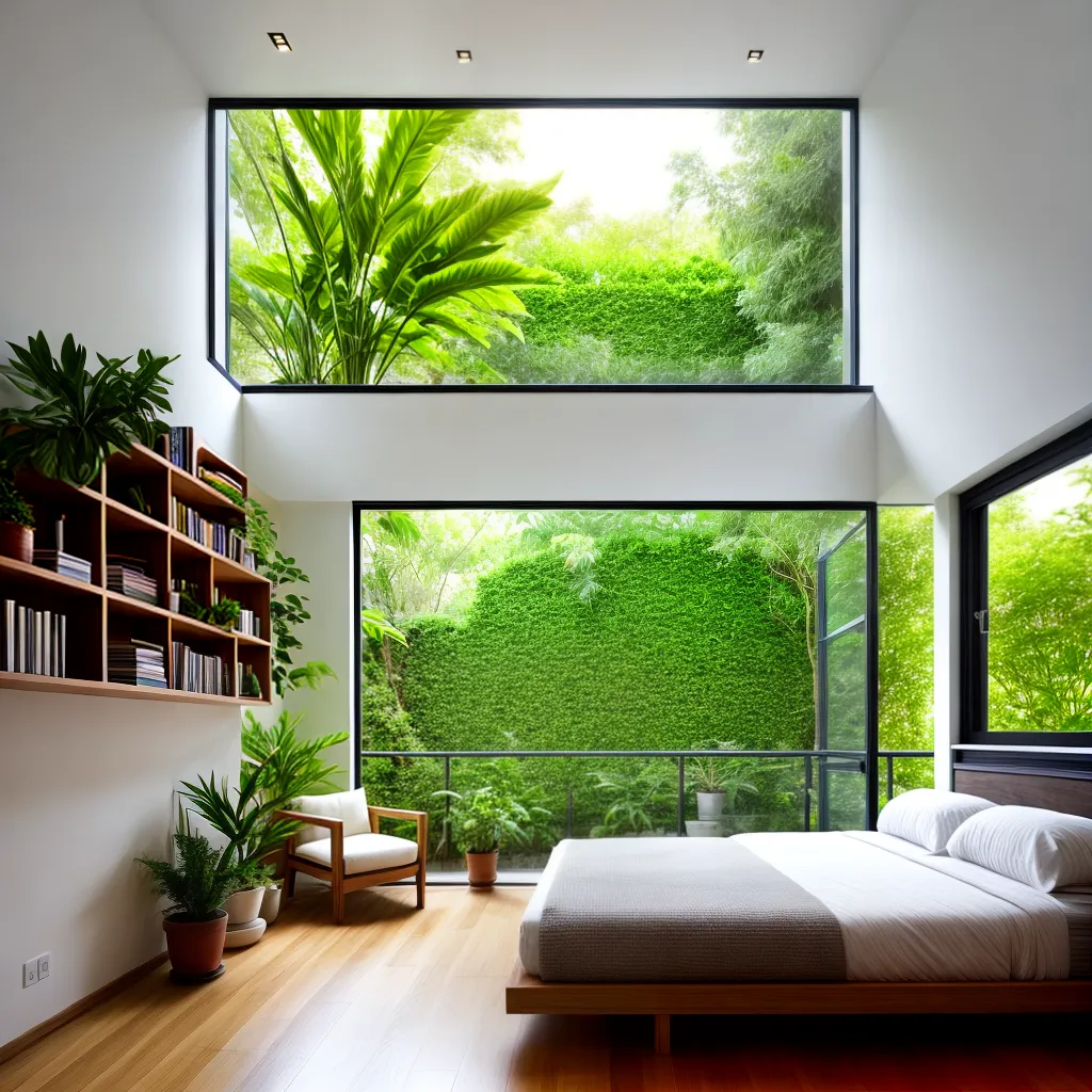 quarto acojedor jardim natural