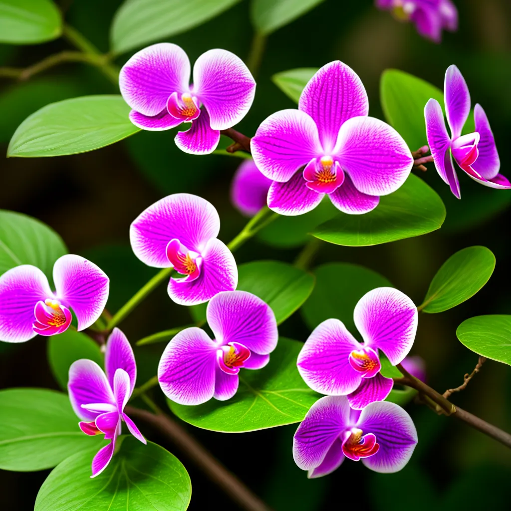 orquidea selvagem vibrante purpura rosa