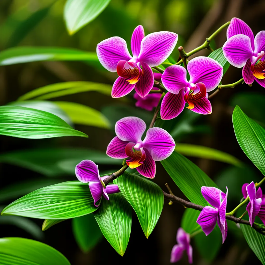 floresta tropical orquideas selvagem