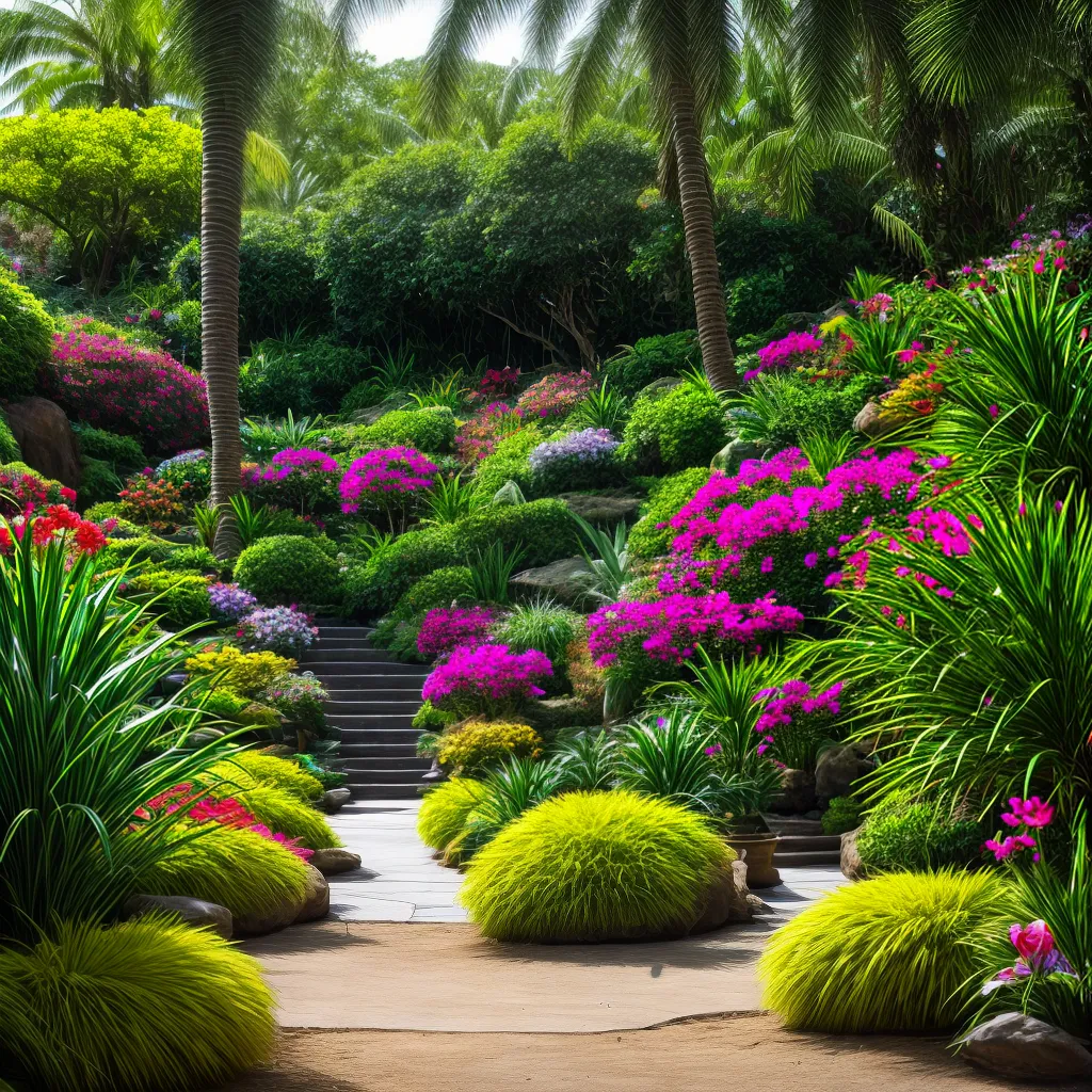 jardim orquideas exoticas coloridas