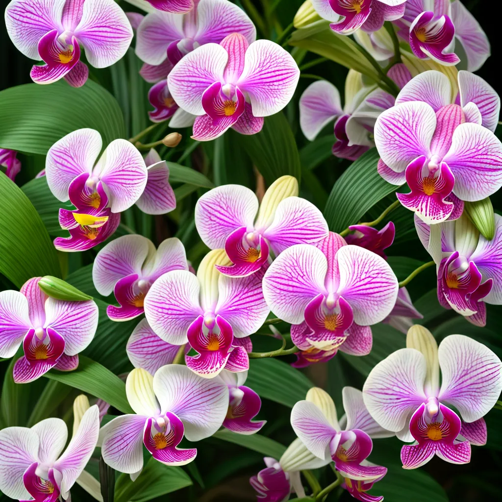 orquideas exoticas collage beleza