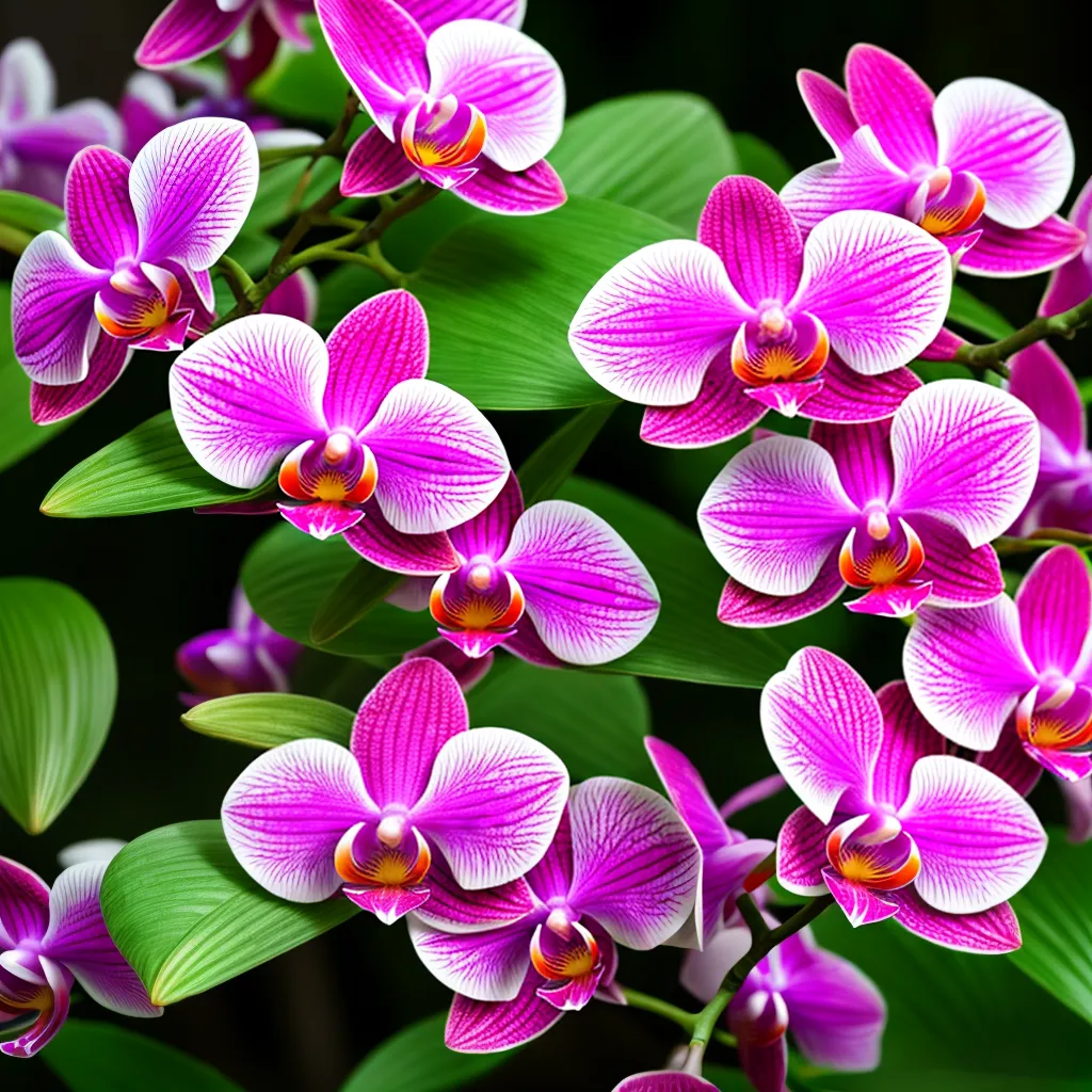 orquidea colorida beleza misterio