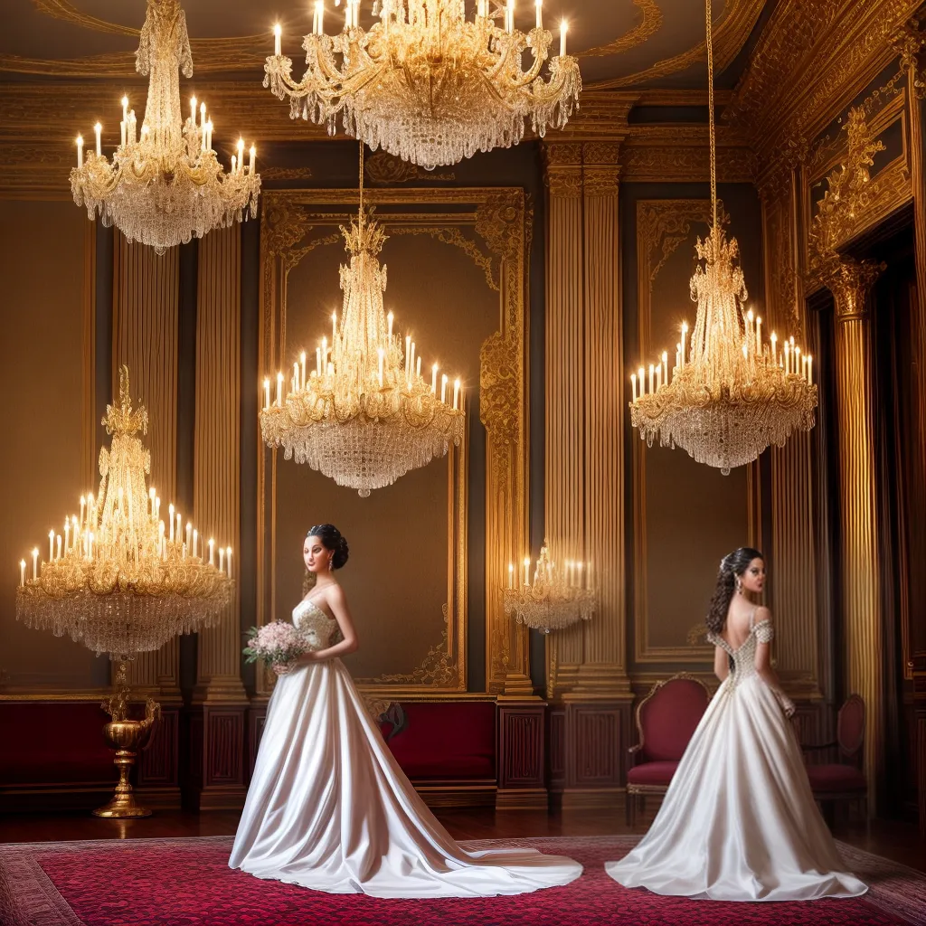 salao luxuoso candelabros flores queen