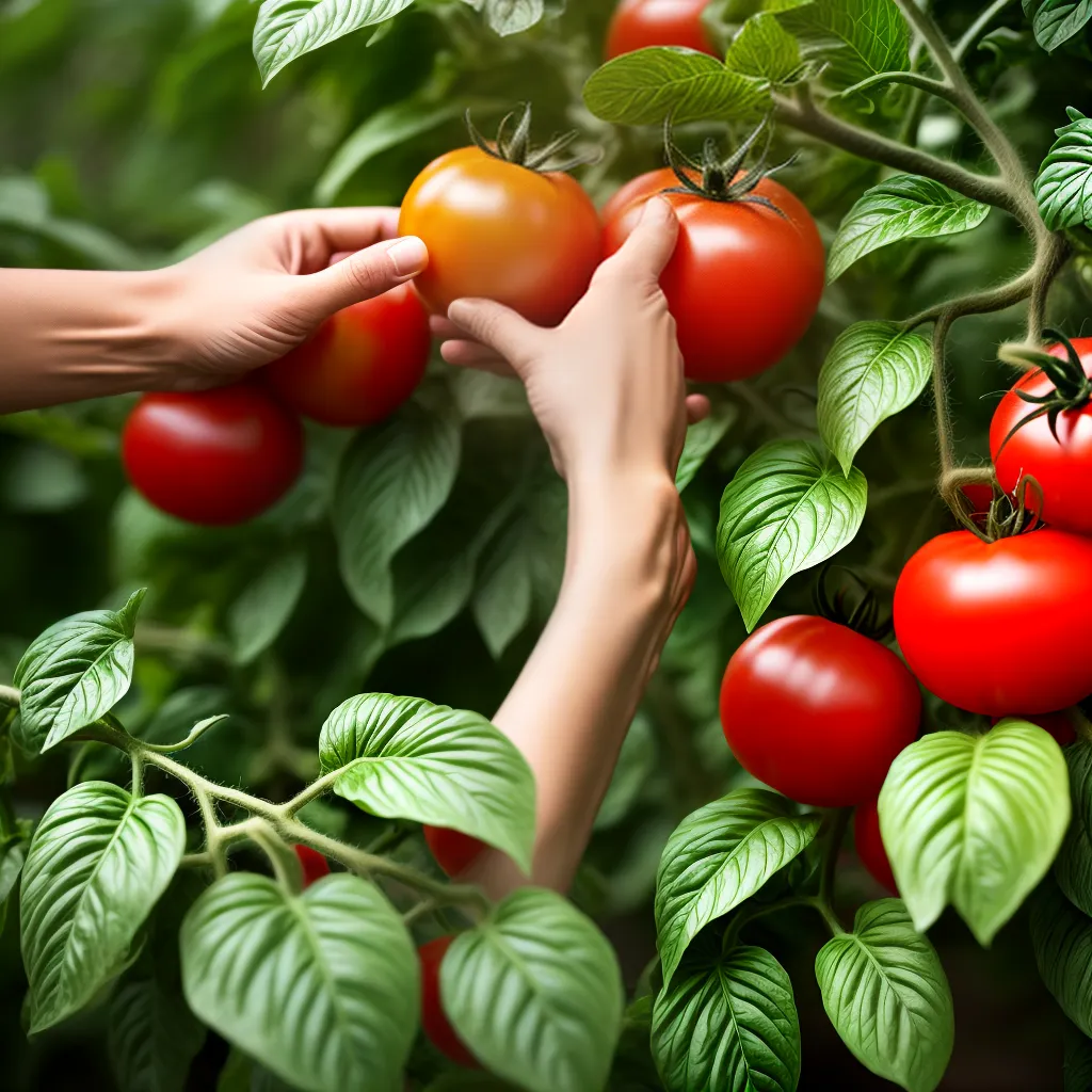 colheita tomate maos sol colheita tomate maos sol