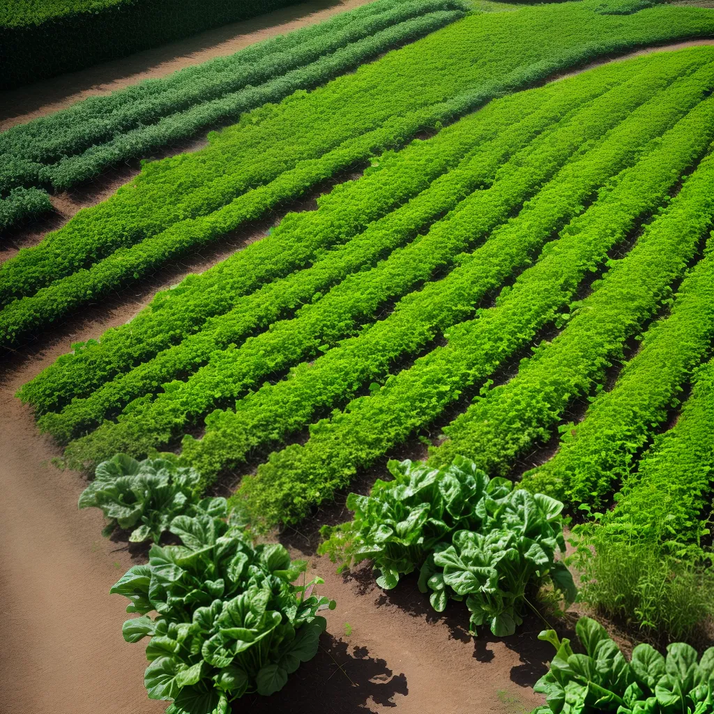 horta verde folhas saudaveis