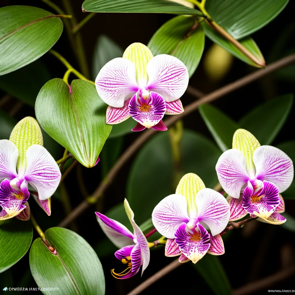 orquidea exotica folhagem tropical orquidea exotica folhagem tropical