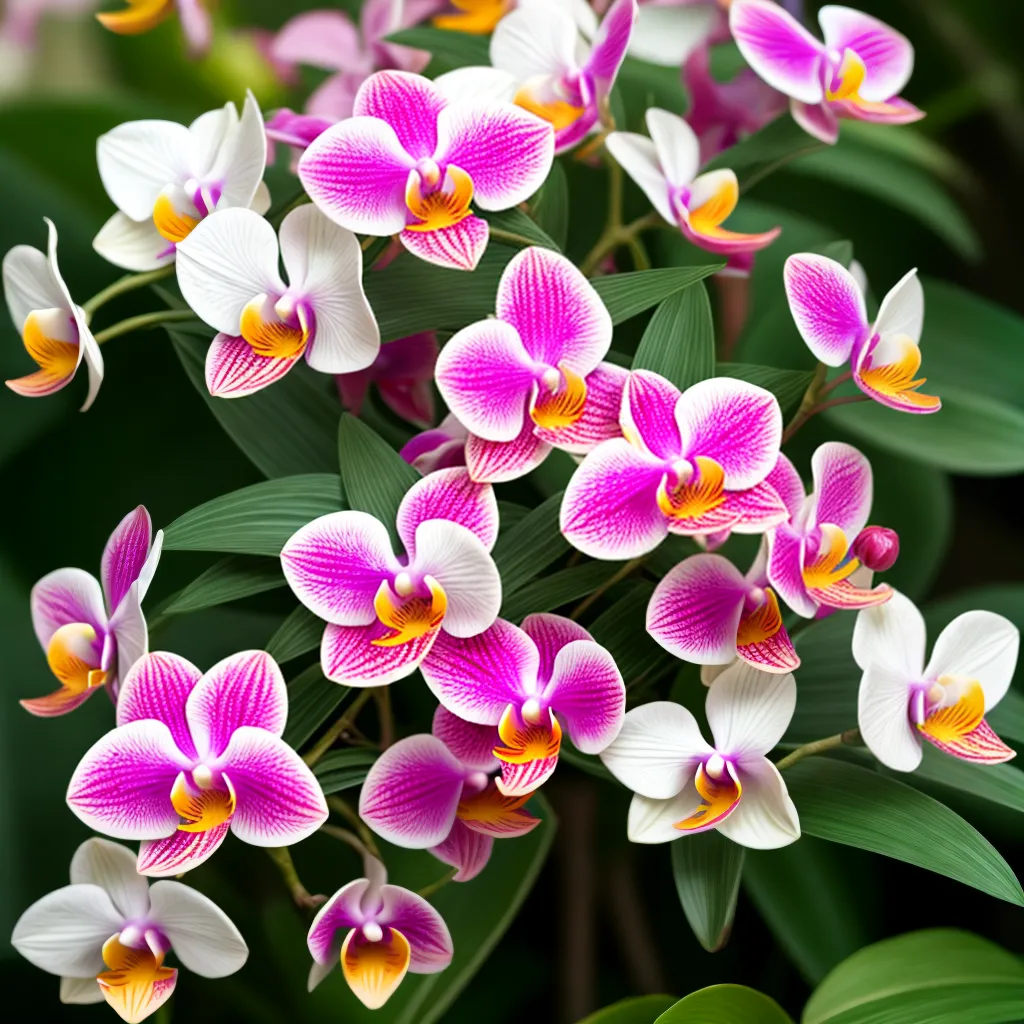 flores exoticas orquideas coloridas