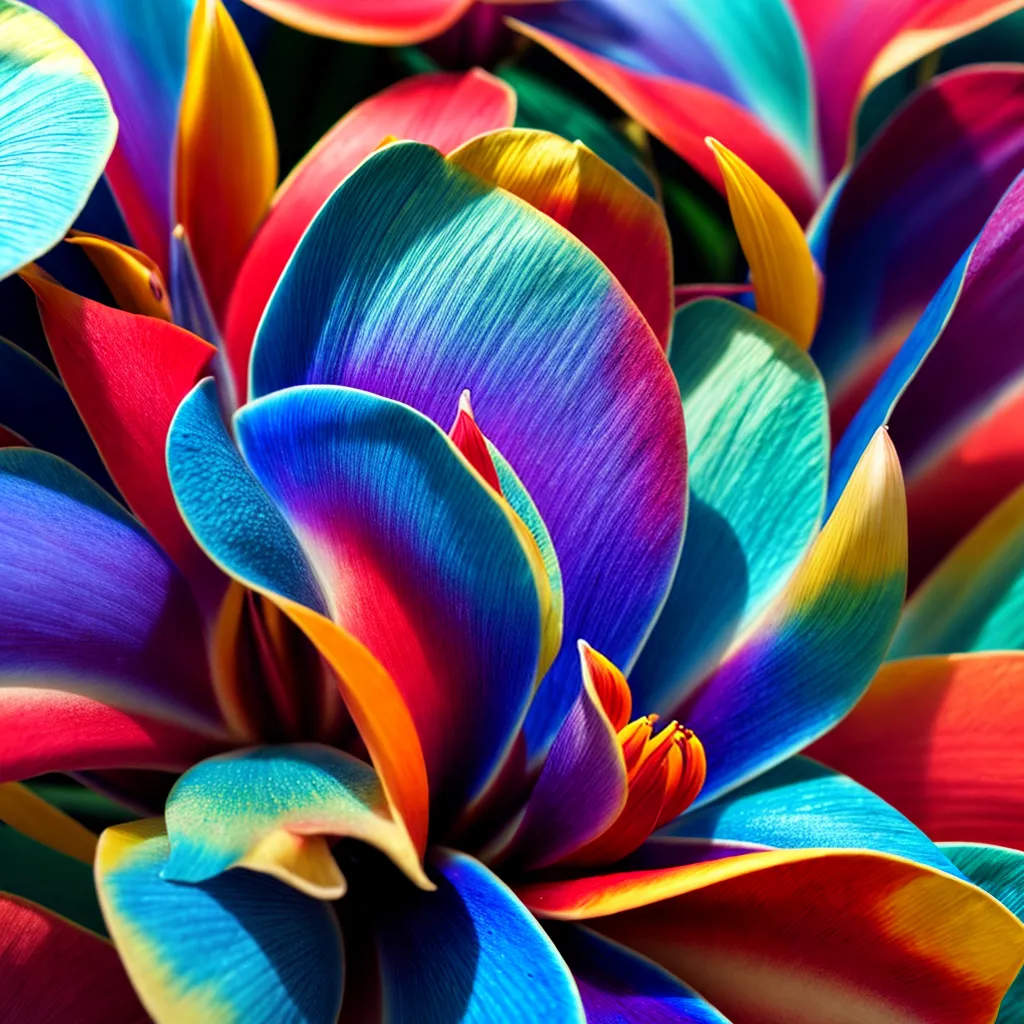 flores exoticas collage beleza cores