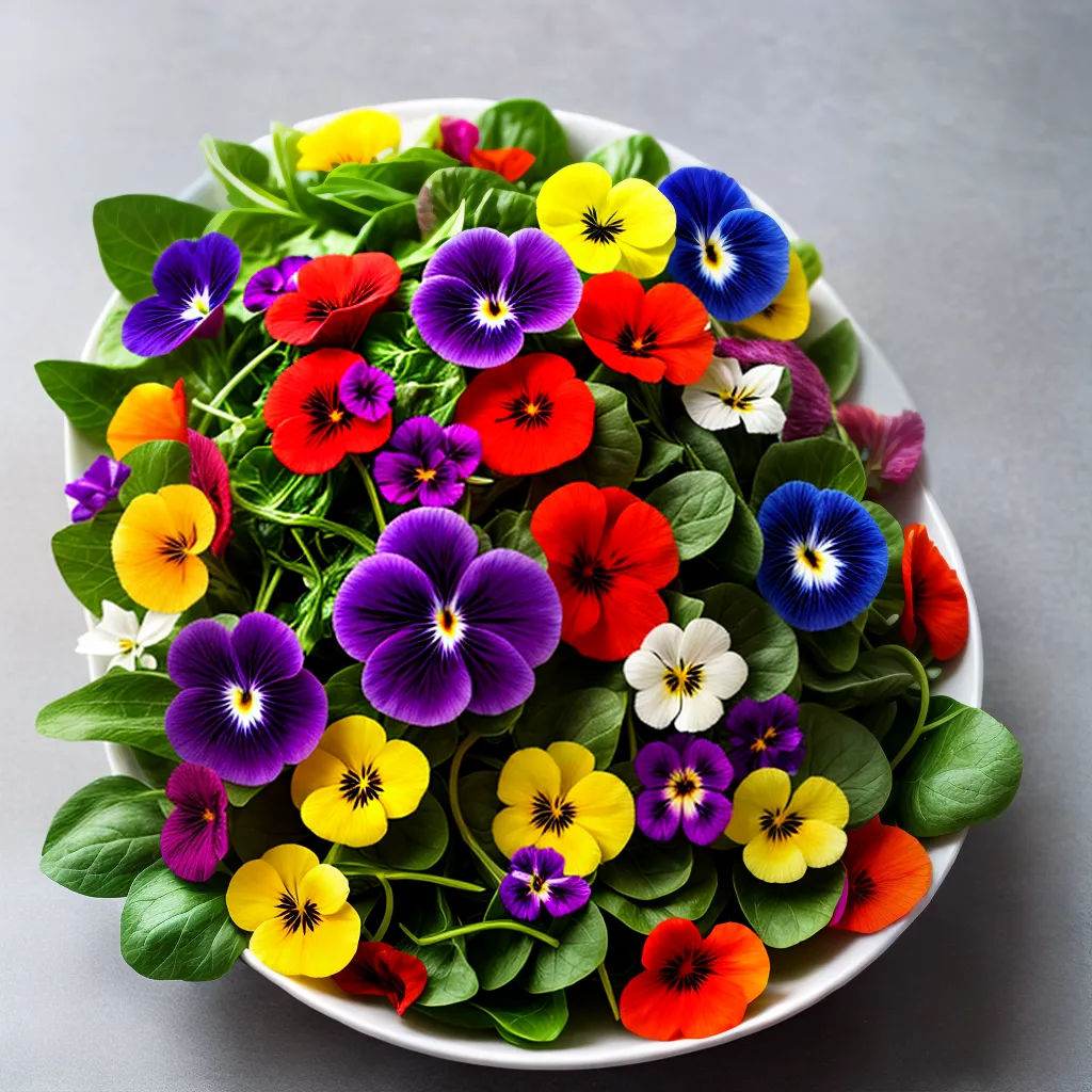 salada flores comestiveis coloridas 5