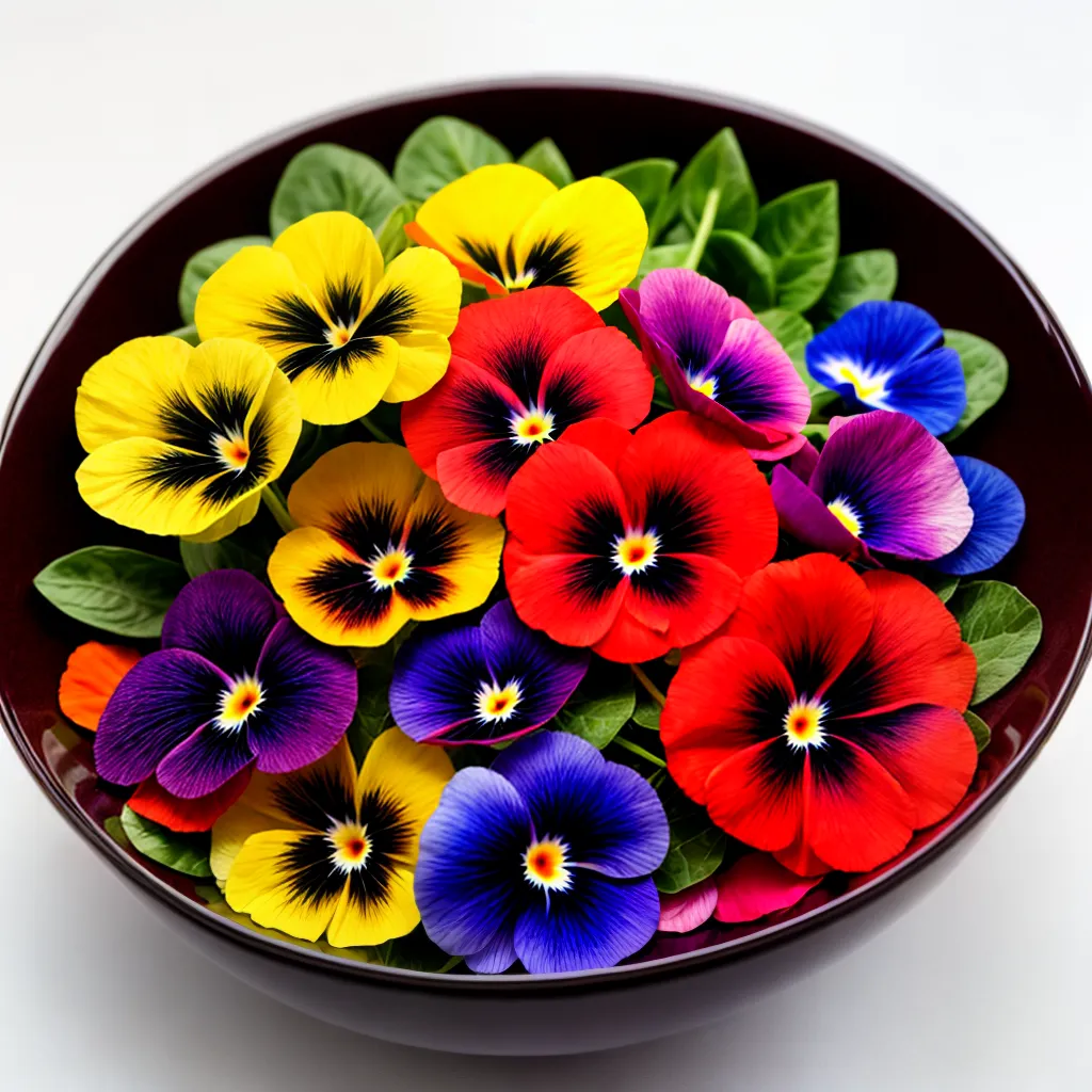 salada flores comestiveis coloridas 9