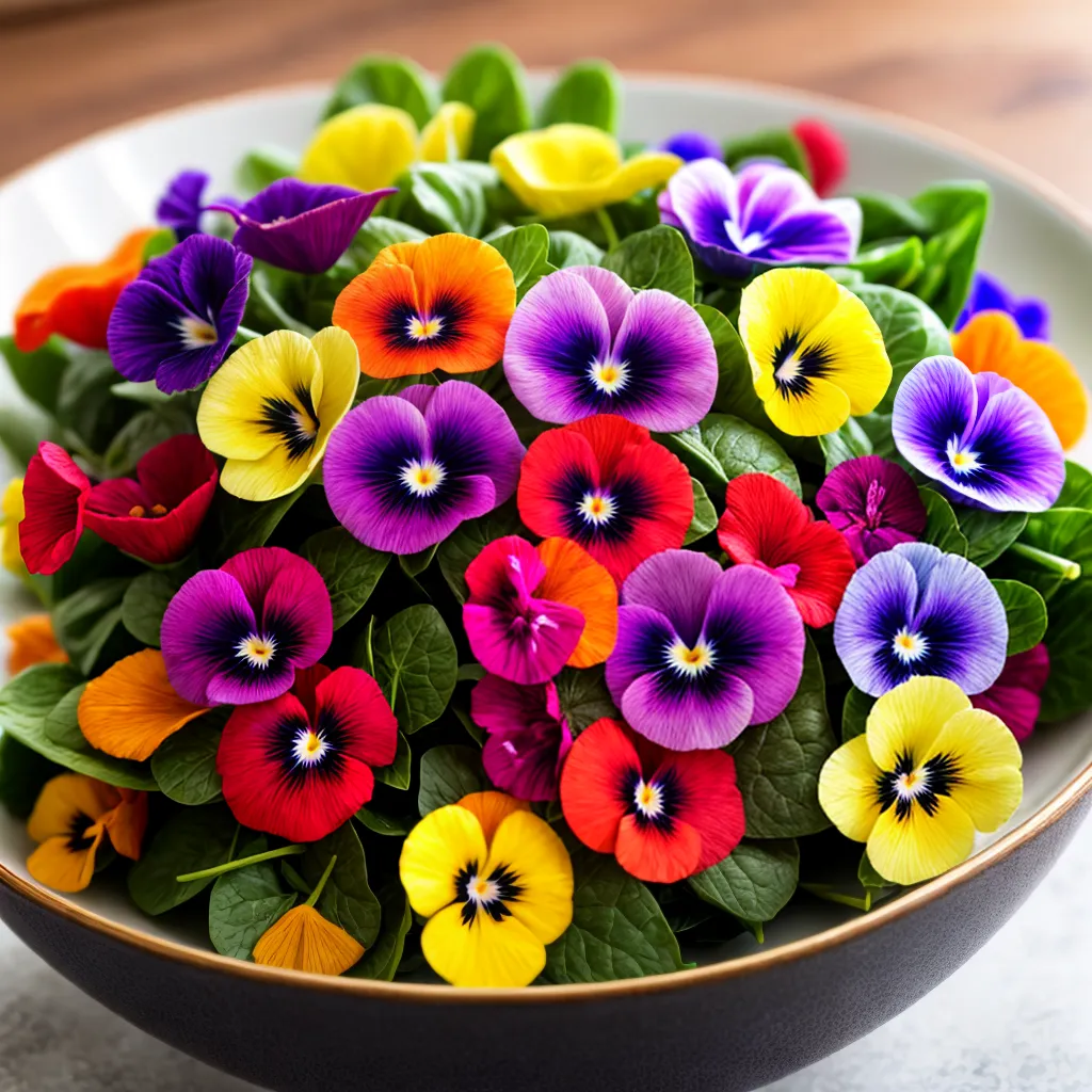 salada flores comestiveis coloridas 10