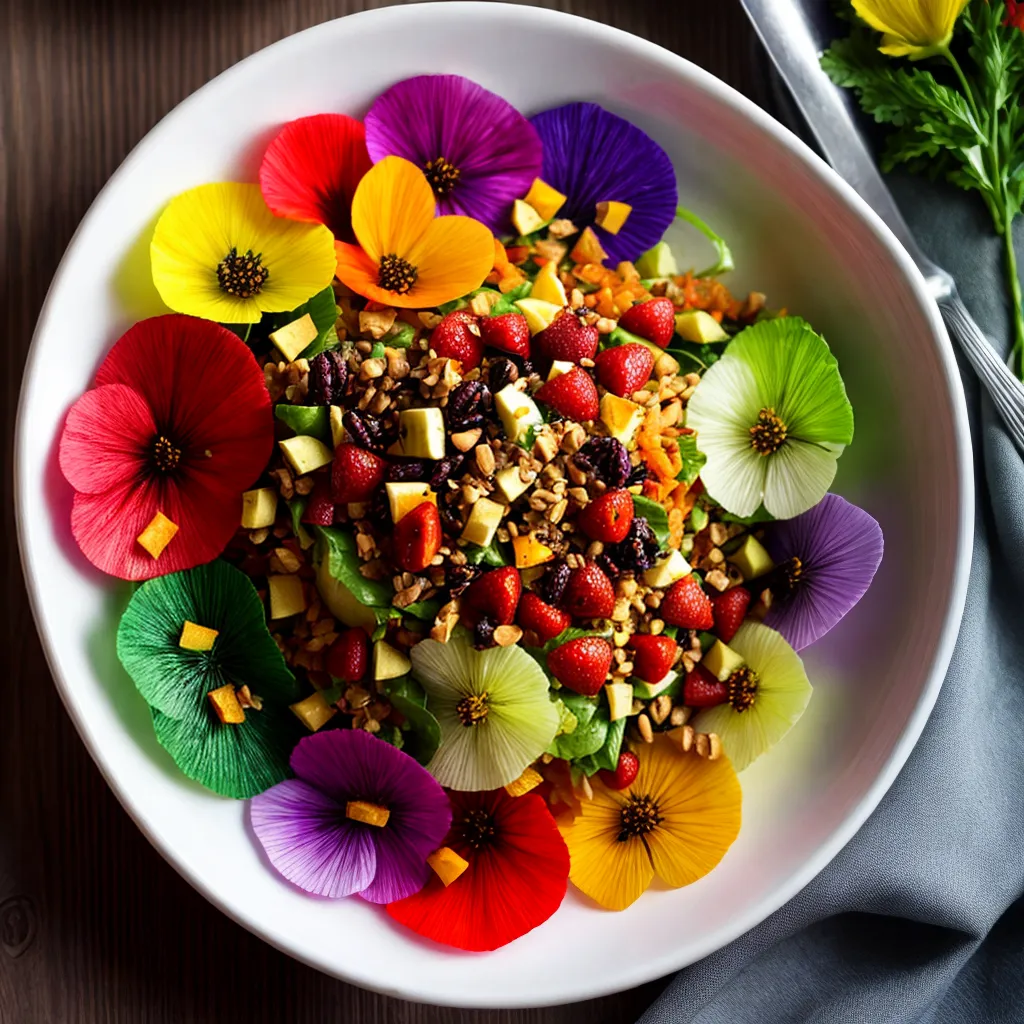 salada flores comestiveis diversidade 1