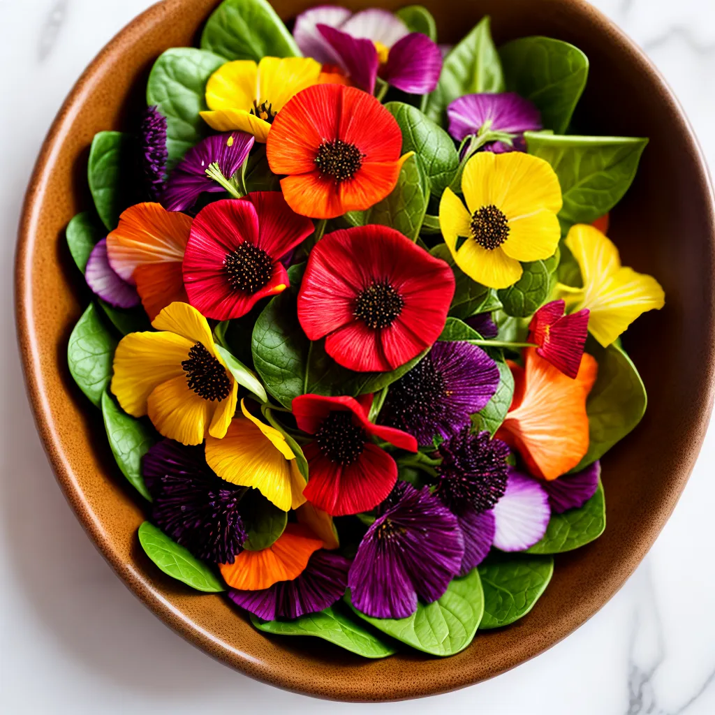salada flores comestiveis diversidade 2