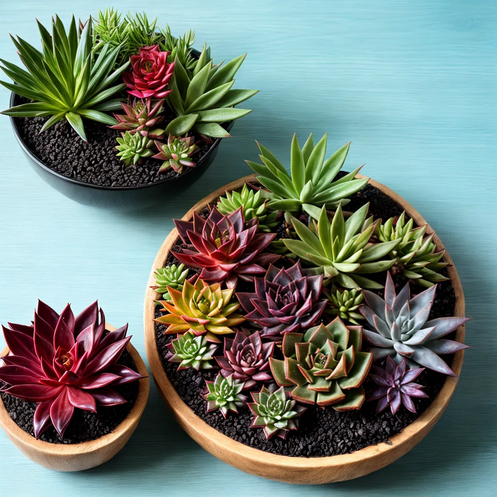 colecao suculentas exoticas mesa rustica