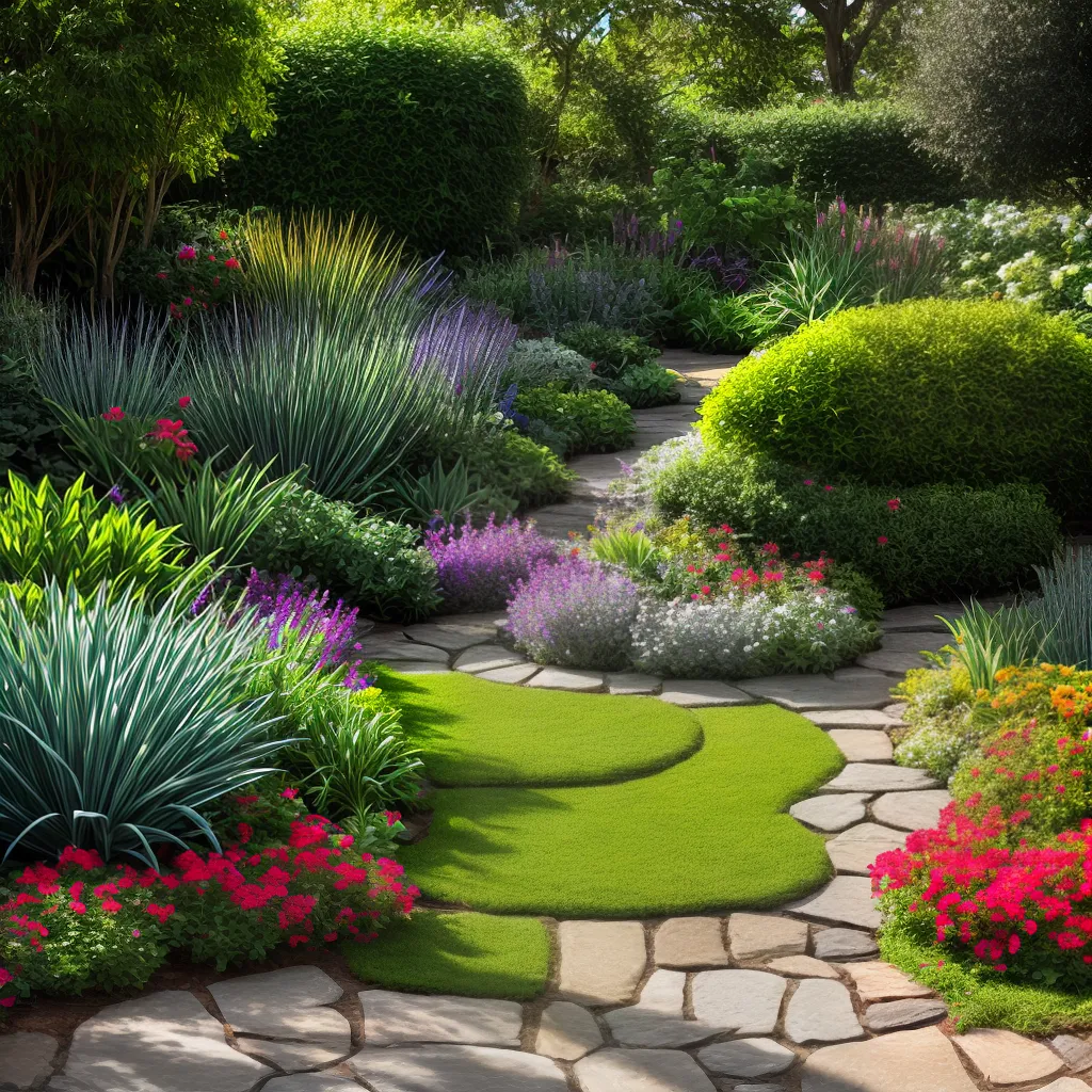 jardim suculentas vibrante sol