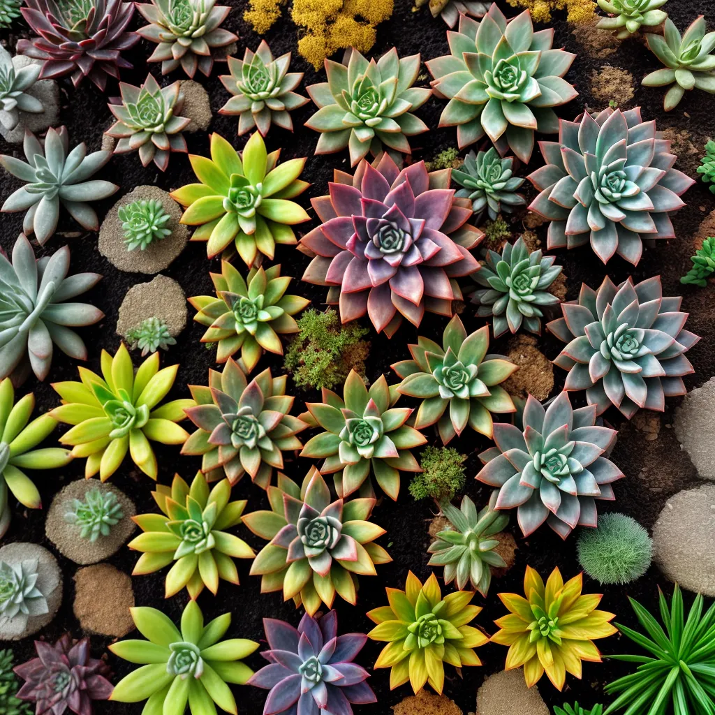 jardim suculentas variedade beleza