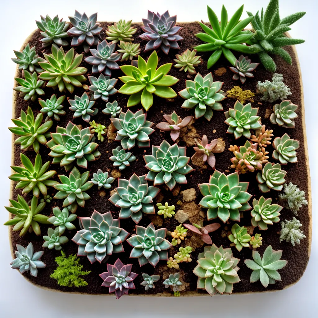 jardim suculentas variedade