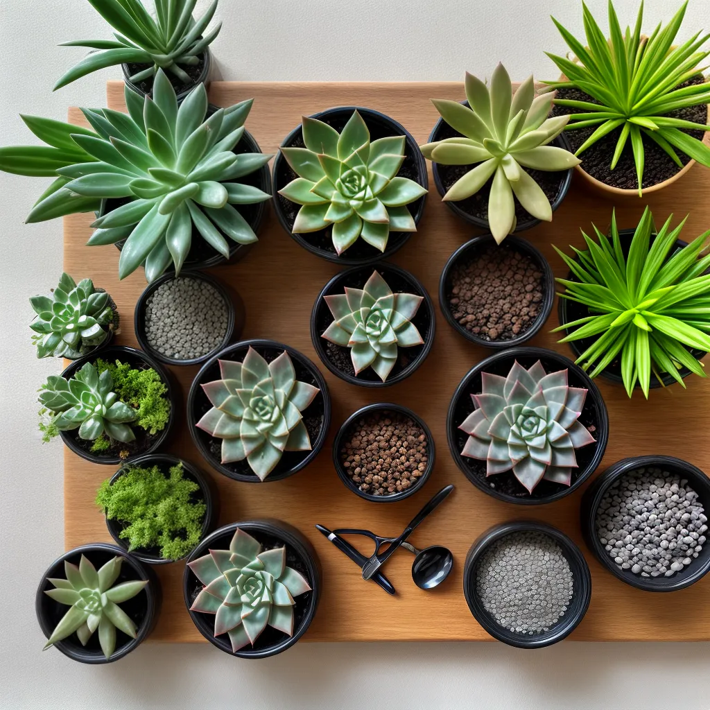 mesa suculentas vibrantes natureza produtividade