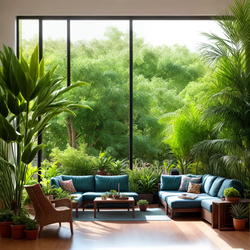 sala plantas pets fofos