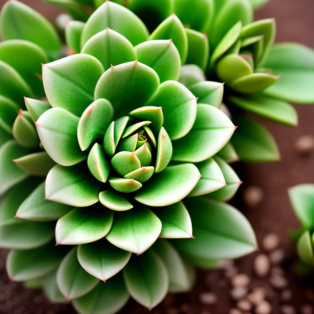 succulenta verde sol resiliencia crescimento