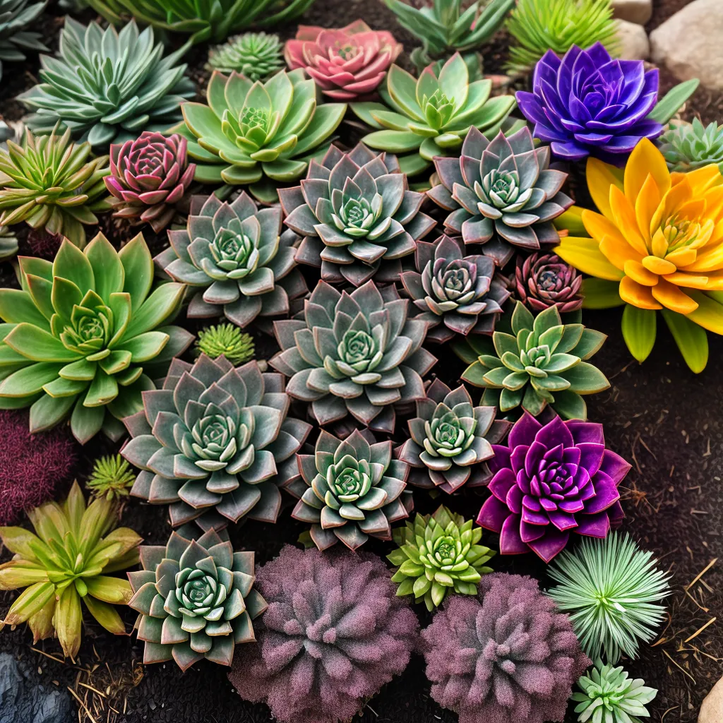 jardim suculentas vibrante cores jardim suculentas vibrante cores
