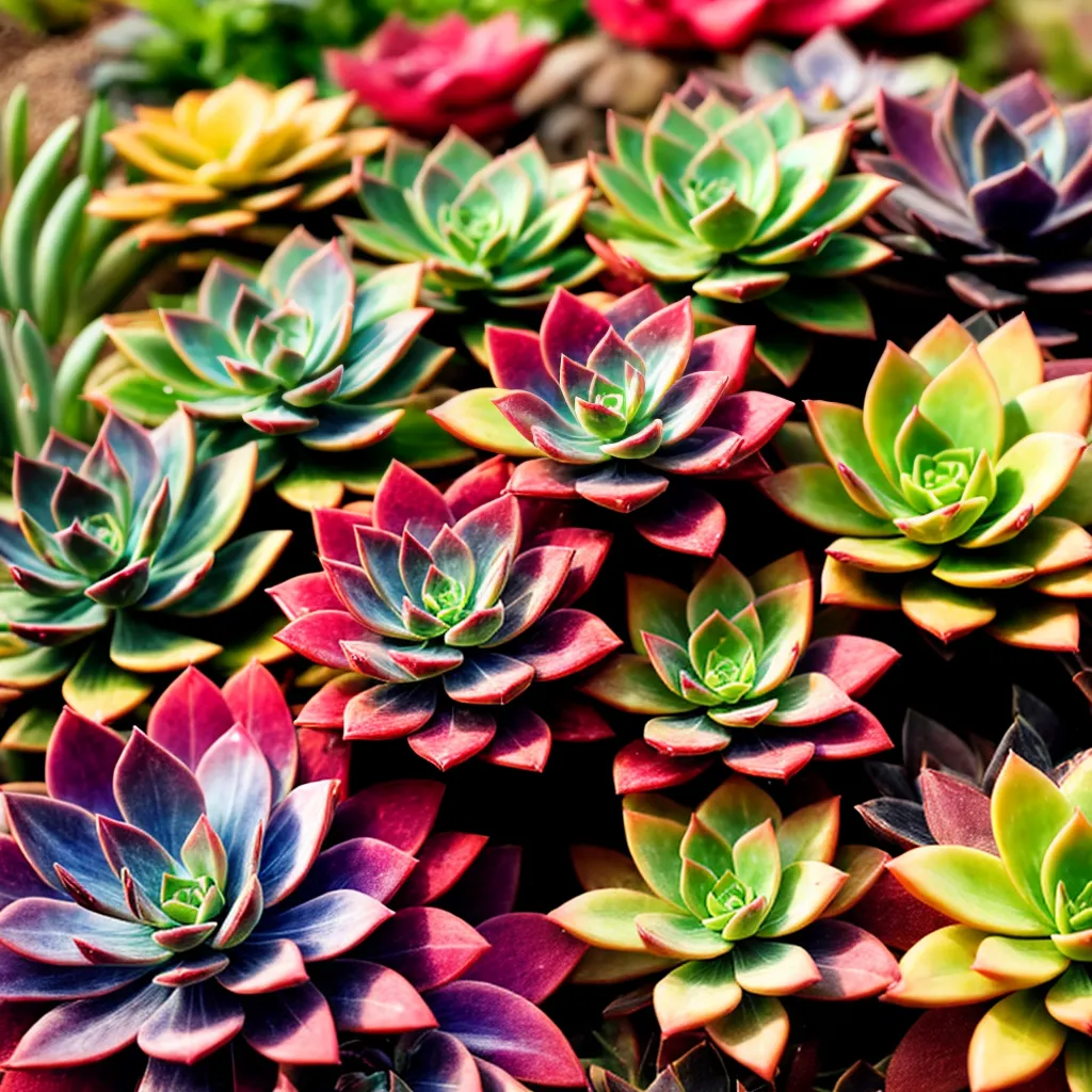 jardim suculentas vibrante iluminado jardim suculentas vibrante iluminado