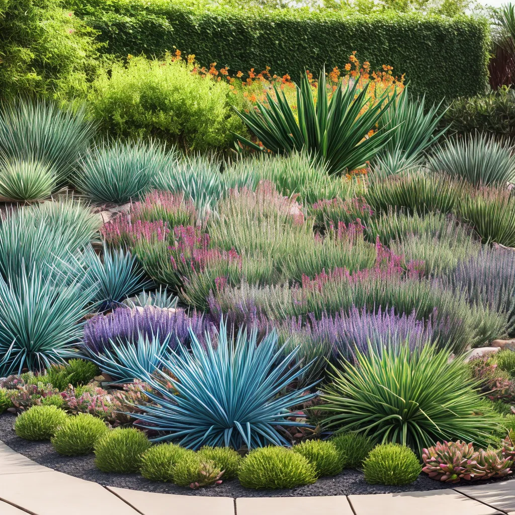 jardim suculentas vibrante iluminado 1