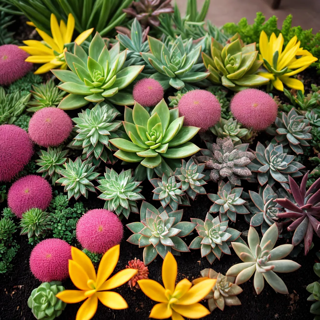 jardim suculentas variedade beleza natureza