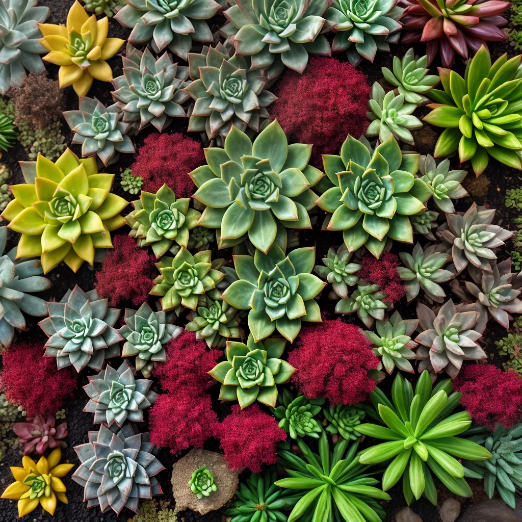 jardim suculentas variedade formas cores