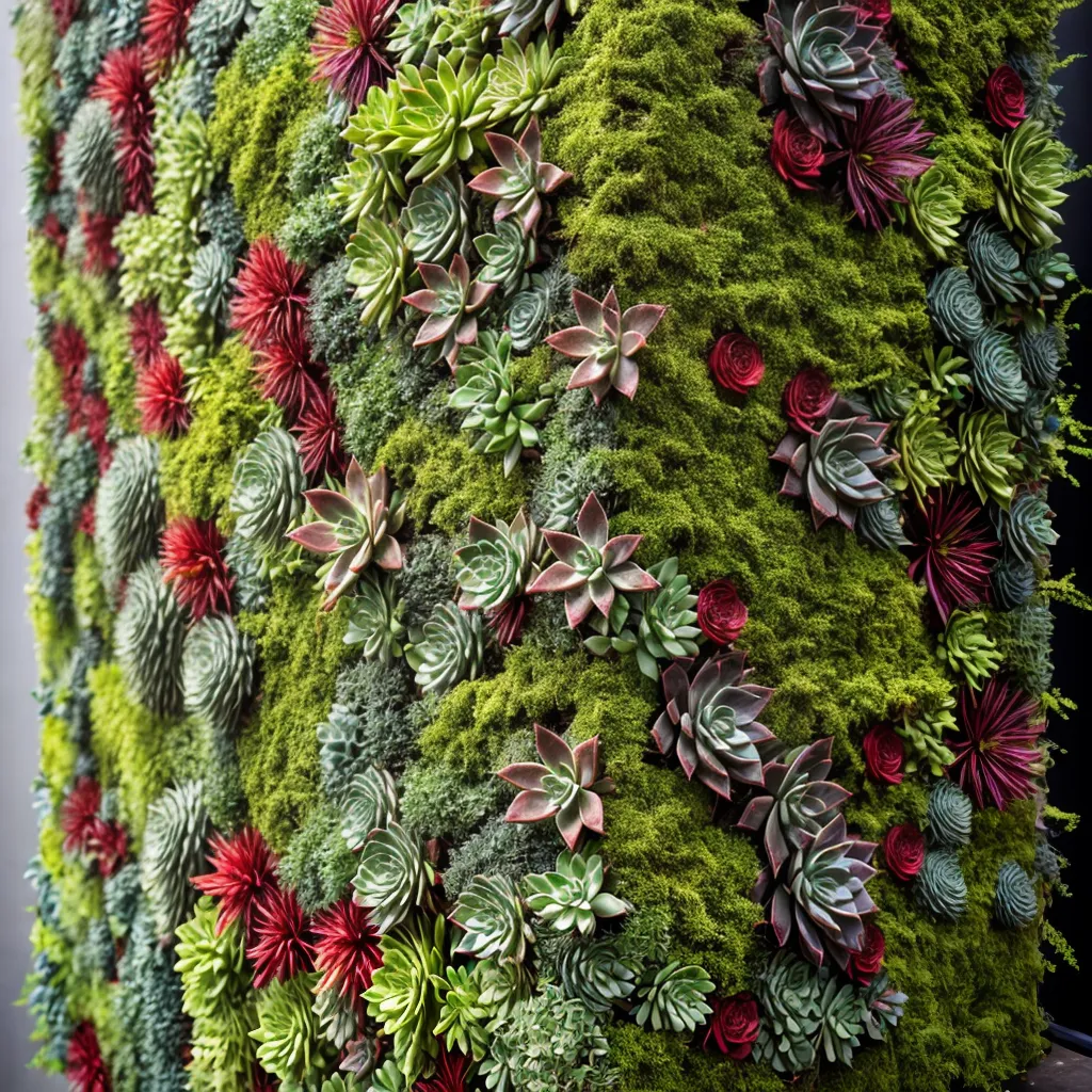 jardim vertical suculentas cores criativo