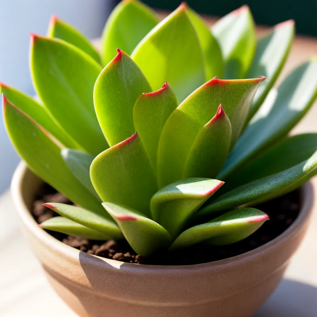 succulenta verde janela sol