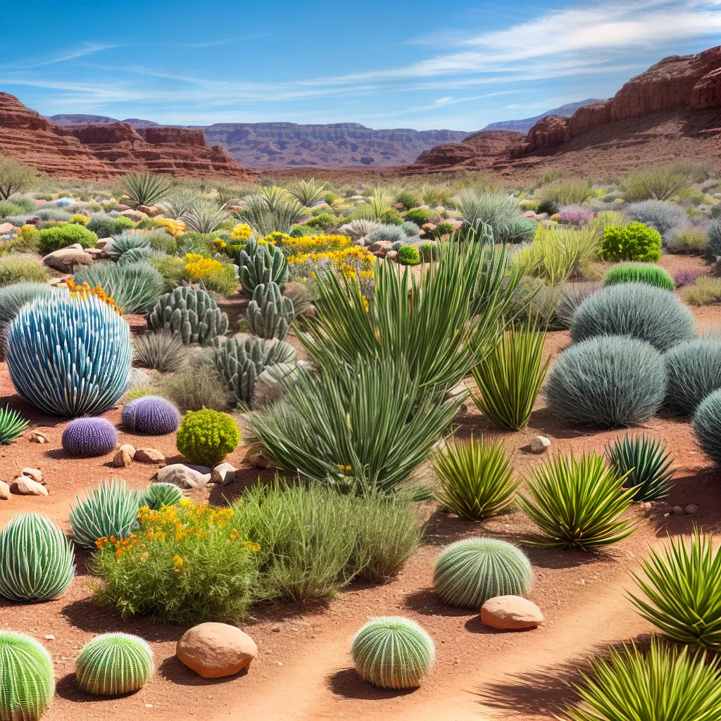 jardim resiliente cactos suculentas flores
