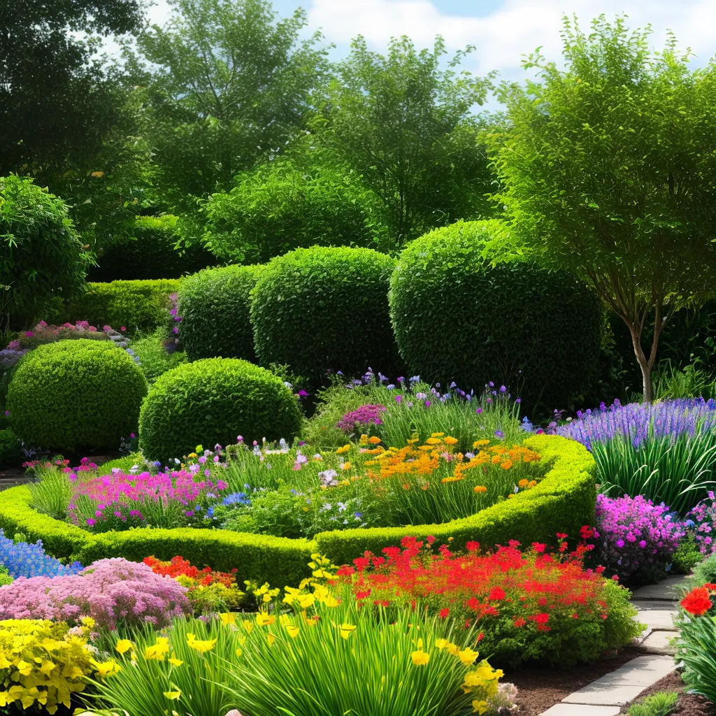 jardim resiliente variedade flores