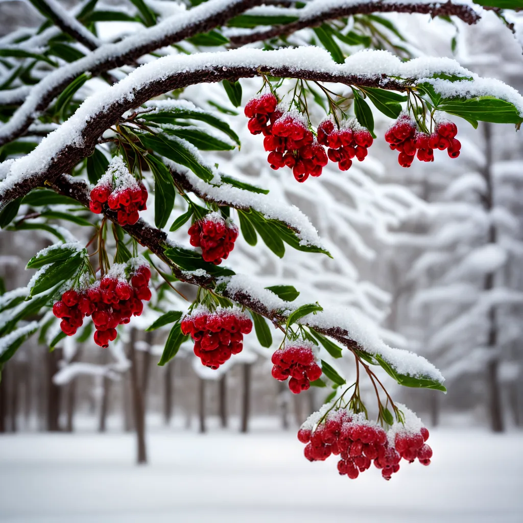 cena inverno neve berries holly snowdrops cena inverno neve berries holly snowdrops