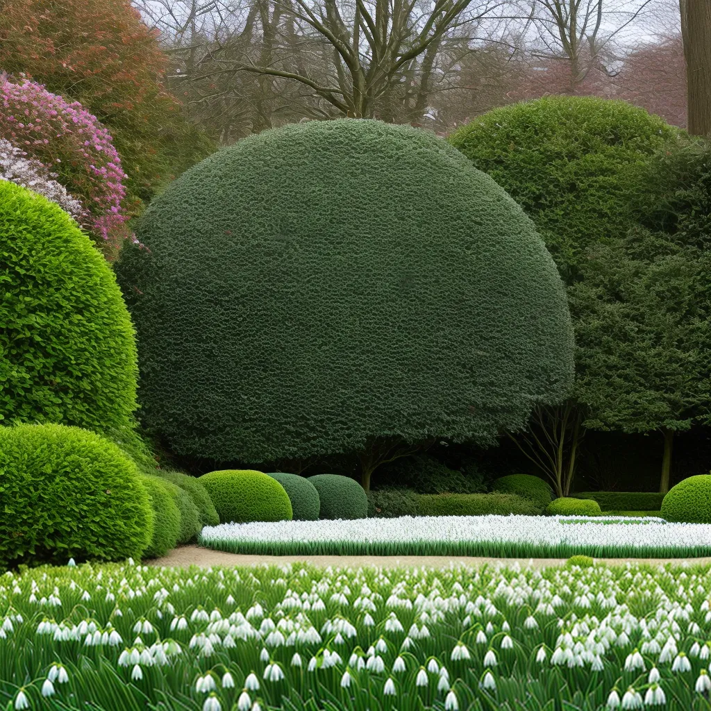 jardim inverno flores neve