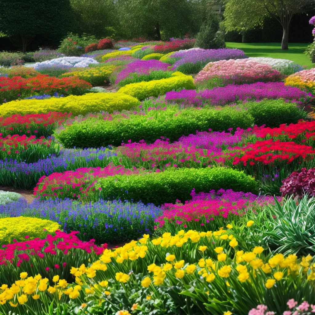 jardim flores primavera colorido