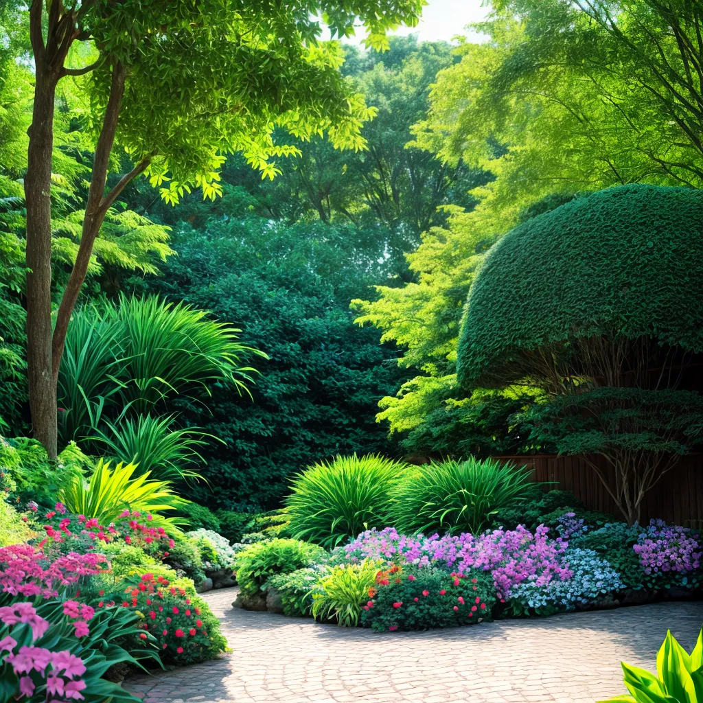 jardim sombra plantas ferns hostas