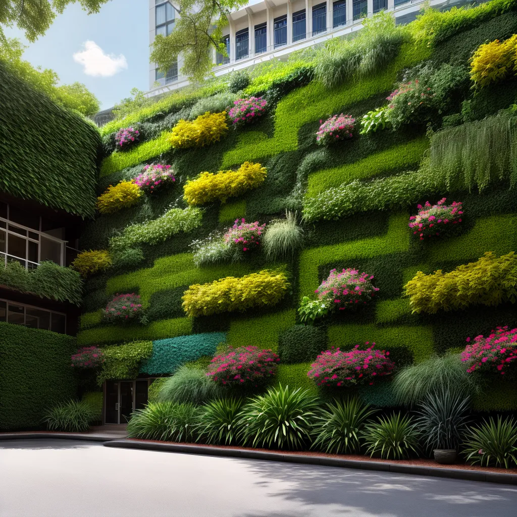 jardim vertical vibrante