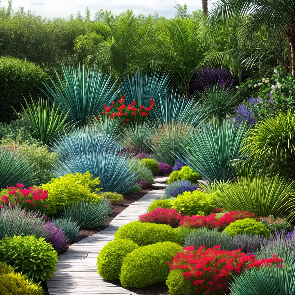 jardim diversidade plantas adaptabilidade
