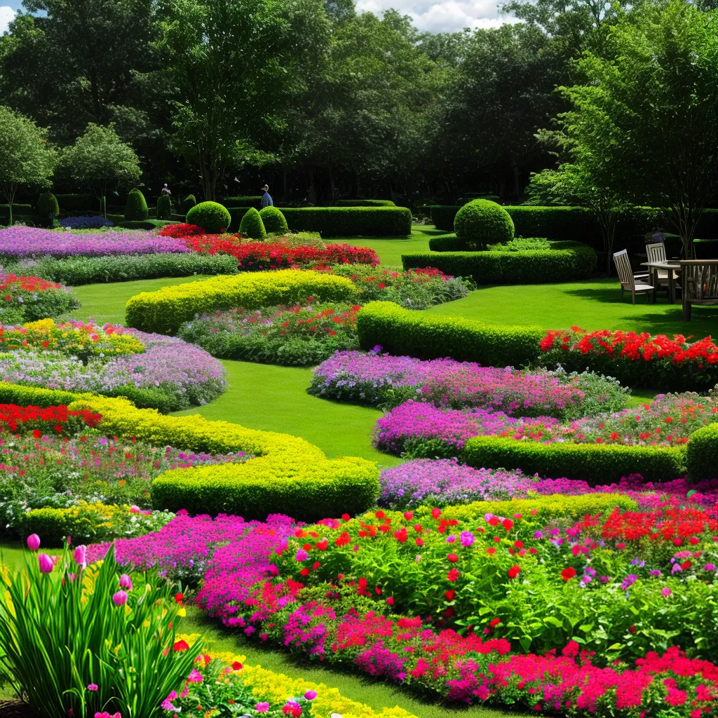 jardim colorido flores ferramentas preparacao
