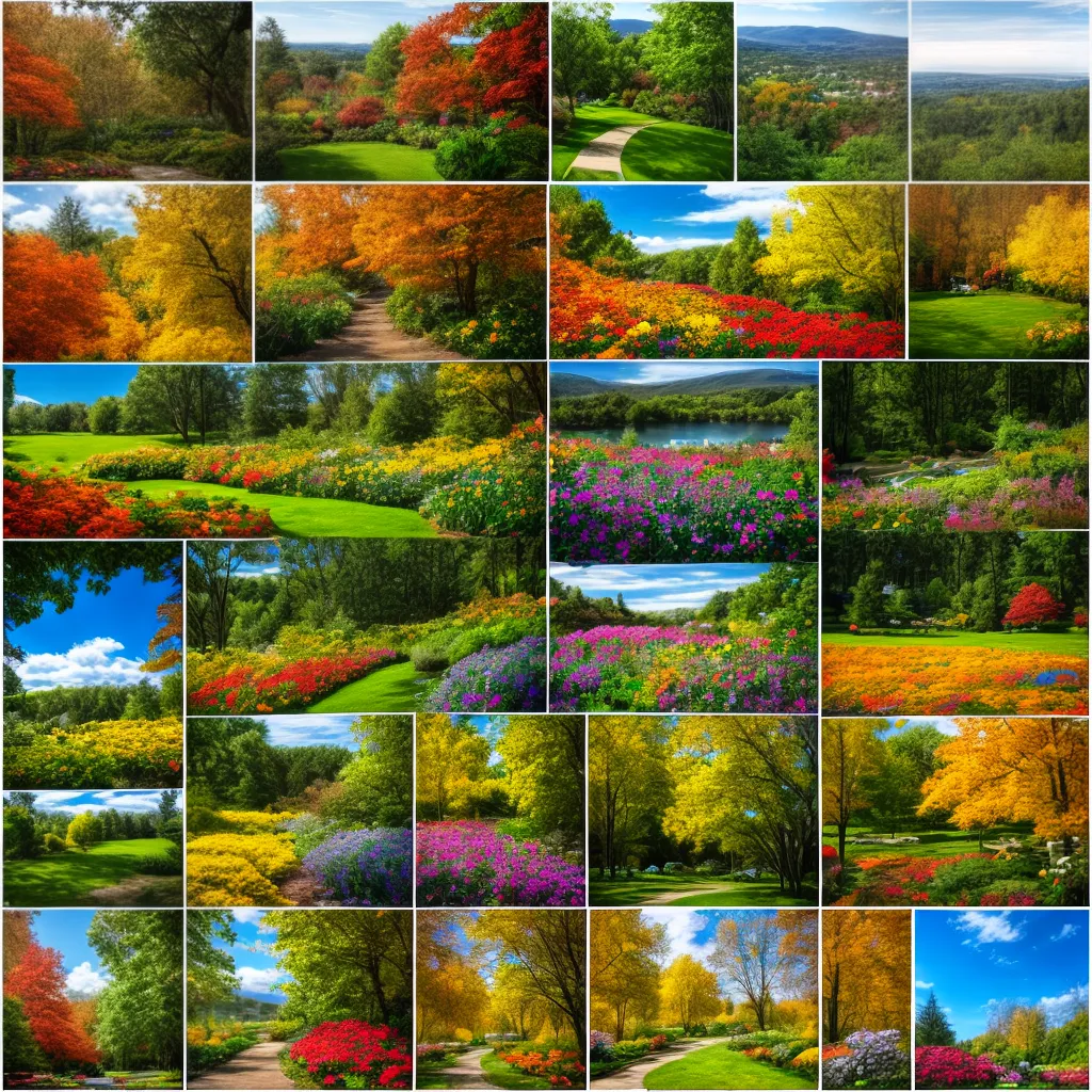 jardim quatro estacoes collage
