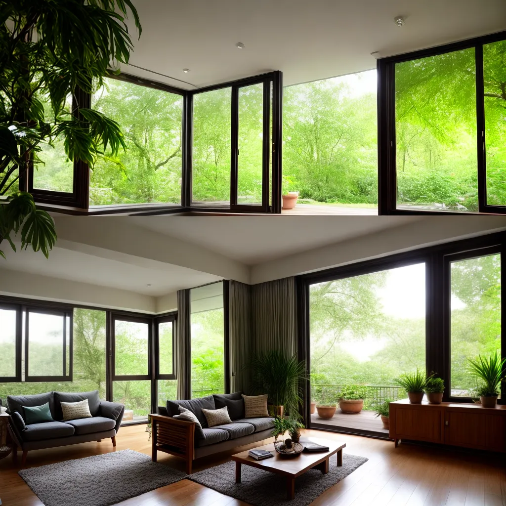 sala plantas jardim conforto