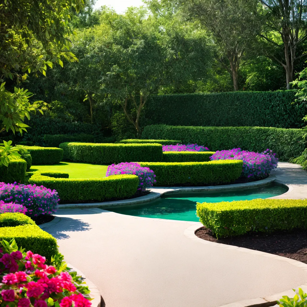 jardim vibrante paisagismo arbustos plantas