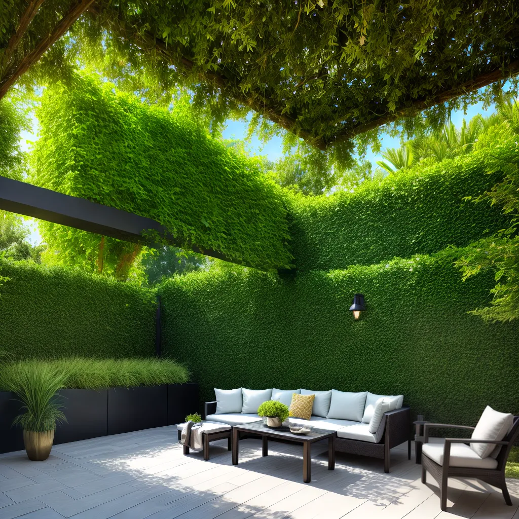 jardim interno verde harmonia